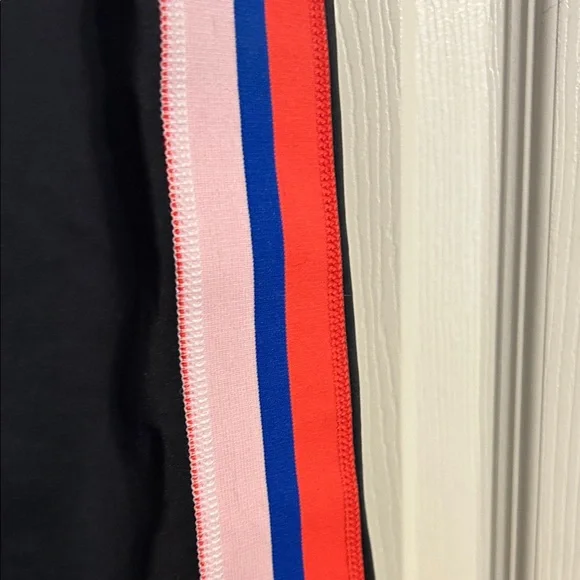 NIKE Power Victory 7/8 Training Leggings Black Coral Blue Stripes Small Athletic - Picture 6 of 10